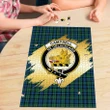 Campbell Ancient 02 Clan Crest Tartan Jigsaw Puzzle Gold K32