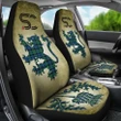 Campbell Ancient 02 Tartan Car Seat Cover Lion and Thistle Special Style TH8