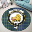 Campbell Argyll Ancient Clan Crest Tartan Round Rug K32