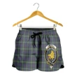 Campbell Argyll Modern Crest Tartan Shorts For Women K7