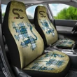 Campbell Dress Ancient Tartan Car Seat Cover Lion and Thistle Special Style TH8