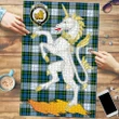 Campbell Dress Clan Crest Tartan Unicorn Scotland Jigsaw Puzzle K32