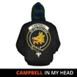 Campbell Modern In My Head Hoodie Tartan Scotland K32
