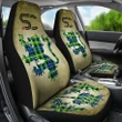 Campbell of Breadalbane Ancient Tartan Car Seat Cover Lion and Thistle Special Style TH8