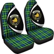 Campbell of Breadalbane Ancient Tartan Clan Crest Car Seat Cover - Circle Style HJ4