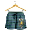 Campbell of Cawdor Ancient Crest Tartan Shorts For Women K7