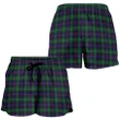 Campbell of Cawdor Modern Crest Tartan Shorts For Women K7