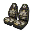 Car Seat Cover Clelland Modern Clan Crest Gold Thistle Courage Symbol K32