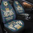 Car Seat Cover Douglas Modern Clan Crest Gold Thistle Courage Symbol K32