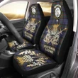 Car Seat Cover Fletcher of Dunans Clan Crest Gold Thistle Courage Symbol K32