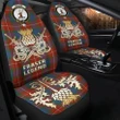 Car Seat Cover Fraser Ancient Clan Crest Gold Thistle Courage Symbol K32