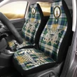 Car Seat Cover Gordon Dress Ancient Clan Crest Gold Thistle Courage Symbol K32