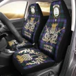 Car Seat Cover Hunter Modern Clan Crest Gold Thistle Courage Symbol K32