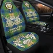 Car Seat Cover Johnston Ancient Clan Crest Gold Thistle Courage Symbol K32