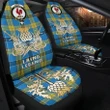 Car Seat Cover Laing Clan Crest Gold Thistle Courage Symbol K32