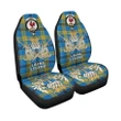 Car Seat Cover Laing Clan Crest Gold Thistle Courage Symbol K32