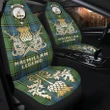 Car Seat Cover MacMillan Hunting Ancient Clan Crest Gold Thistle Courage Symbol K32