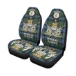 Car Seat Cover MacRae Hunting Ancient Clan Crest Gold Thistle Courage Symbol K32
