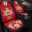 Car Seat Cover Rose Modern Clan Crest Gold Thistle Courage Symbol K32