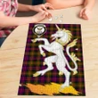 Carnegie Modern Clan Crest Tartan Unicorn Scotland Jigsaw Puzzle K32
