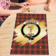Chisholm Ancient Clan Crest Tartan Jigsaw Puzzle Gold K32