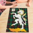 Chisholm Hunting Ancient Clan Crest Tartan Unicorn Scotland Jigsaw Puzzle K32