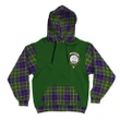 Colville Clans Tartan All Over Hoodie - Sleeve Color - Bn