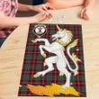 Crawford Modern Clan Crest Tartan Unicorn Scotland Jigsaw Puzzle K32
