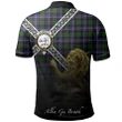 Galbraith Modern Polo Shirts Tartan Crest Celtic Scotland Lion A30