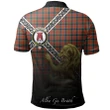 MacNaughton Ancient Polo Shirts Tartan Crest Celtic Scotland Lion A30
