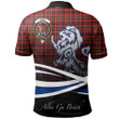 Innes Modern Polo Shirts Tartan Crest Scotland Lion A30
