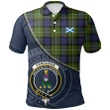 Fergusson Modern Polo Shirts Tartan Crest A30