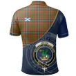Seton Hunting Modern Polo Shirts Tartan Crest A30