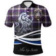 MacDonald Dress Modern Polo Shirts Tartan Crest Scotland Lion A30