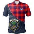 Hamilton Modern Polo Shirts Tartan Crest A30