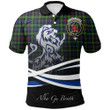 Farquharson Modern Polo Shirts Tartan Crest Scotland Lion A30
