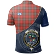 Fraser Weathered Polo Shirts Tartan Crest A30
