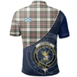Stewart Dress Ancient Polo Shirts Tartan Crest A30