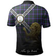 Hunter Modern Polo Shirts Tartan Crest Celtic Scotland Lion A30