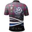 Lindsay Ancient Polo Shirts Tartan Crest Scotland Lion A30