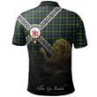 Farquharson Modern Polo Shirts Tartan Crest Celtic Scotland Lion A30
