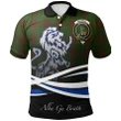 Maxwell Hunting Polo Shirts Tartan Crest Scotland Lion A30