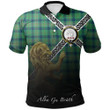 Kennedy Ancient Polo Shirts Tartan Crest Celtic Scotland Lion A30