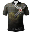 Farquharson Weathered Polo Shirts Tartan Crest Celtic Scotland Lion A30