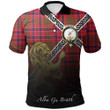 Lumsden Modern Polo Shirts Tartan Crest Celtic Scotland Lion A30