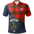 Maxwell Modern Polo Shirts Tartan Crest A30