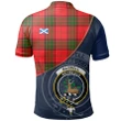 Maxwell Modern Polo Shirts Tartan Crest A30