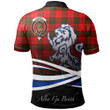 Maxwell Modern Polo Shirts Tartan Crest Scotland Lion A30