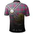 Lindsay Ancient Polo Shirts Tartan Crest Celtic Scotland Lion A30