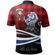 Wemyss Modern Polo Shirts Tartan Crest Scotland Lion A30